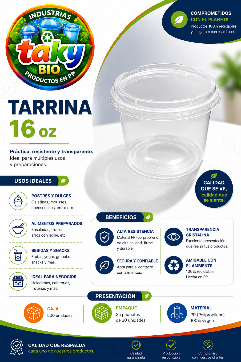 Tarrina 16 Oz