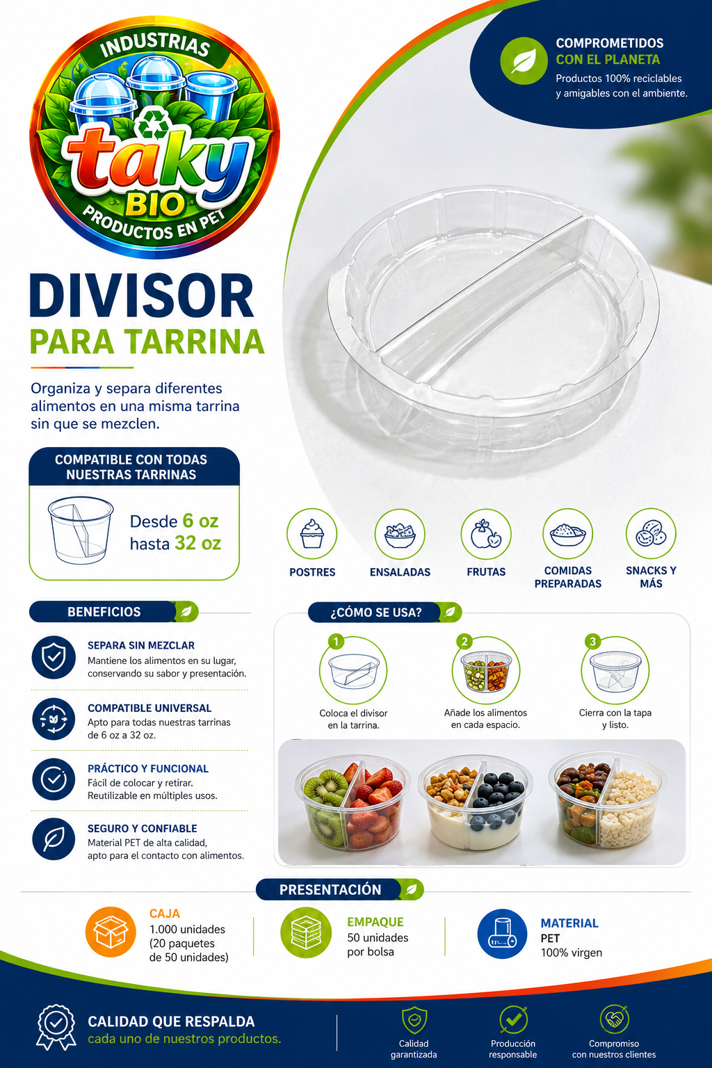 Divisor tarrina